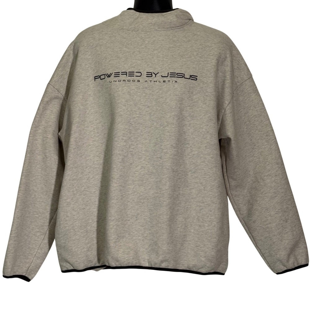 Undrdog Athletix Powered By Jesus PBJ Techwear Hoodie Iron Grey XL